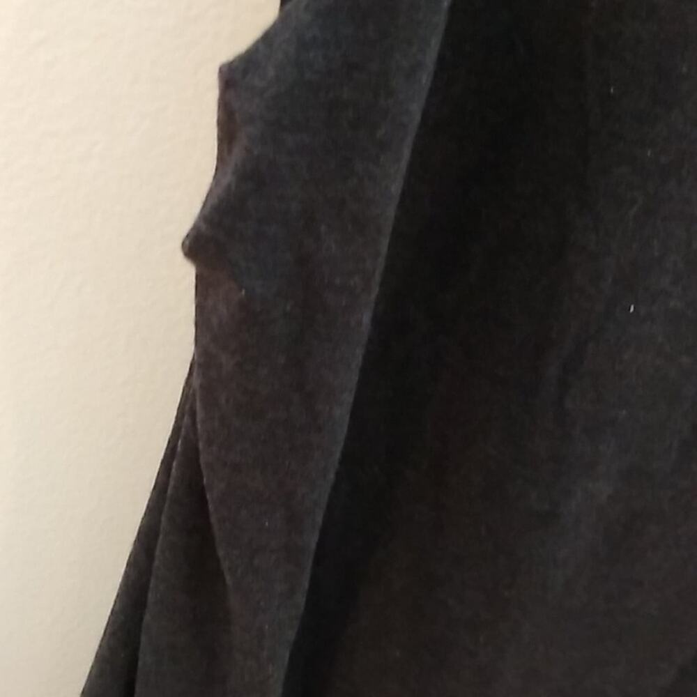 Athleta Carefree Tee Dress Charcoal Gray Ruched 94% modal Size S - Picture 5 of 9